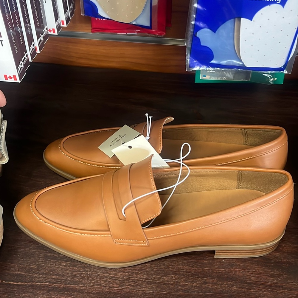 Brand new leather shoes